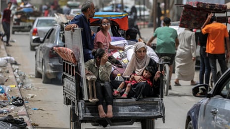 Palestinians warn 'no space' in camps as Israel orders people in Rafah to evacuate – video