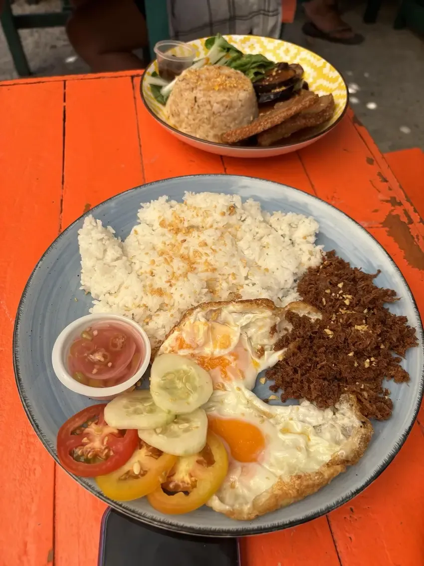 Crispy adobo flakes at Miryinda