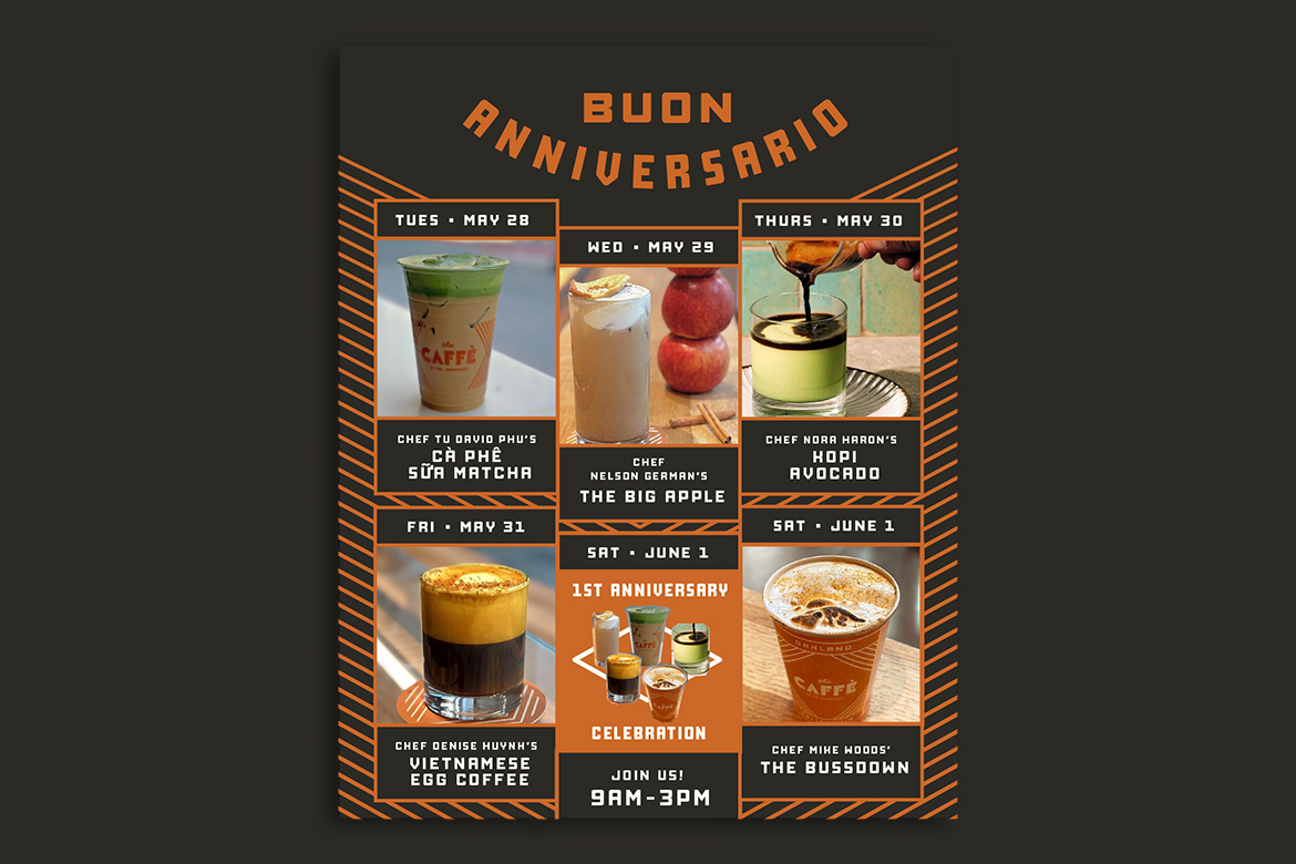The Caffè By Mr. Espresso Celebrates Its One-Year Anniversary With A Weeklong Celebration – Beragampengetahuan