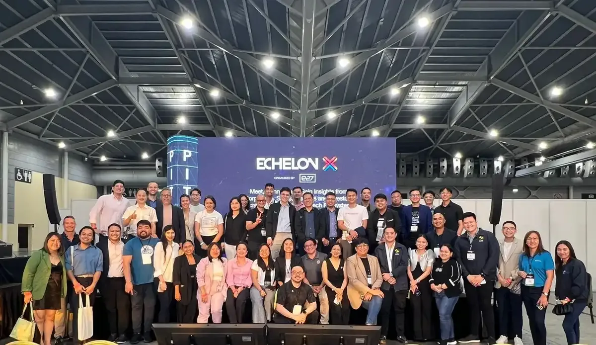Vincent Rocha of Mylo Speech Buddy along with other startup participants at the Echelon X