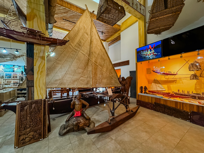 Cultural displays at the Etpison Musuem in Palau