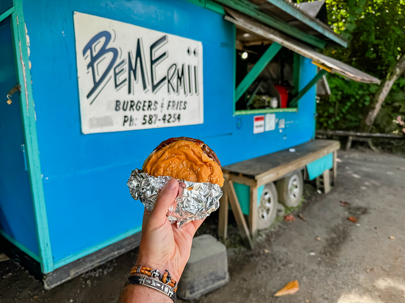 Bem Ermii burger truck in Airai, Palau