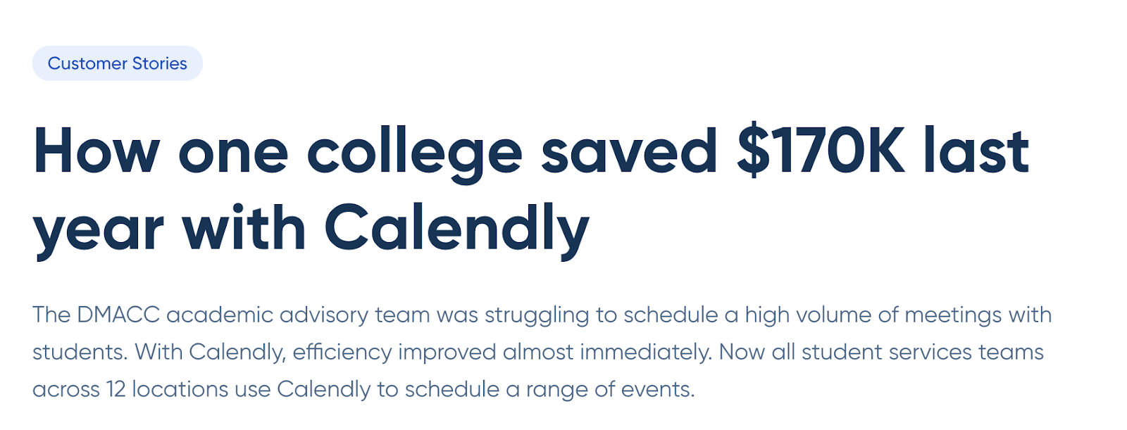 Bagaimana sebuah universitas menghemat $170.000 tahun lalu dengan Calendly.