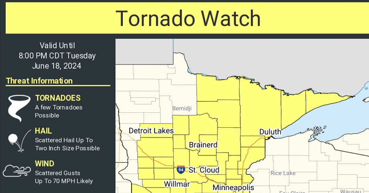 Risiko Tornado Hari Ini – Diperbarui 13.50.

 – Beragampengetahuan