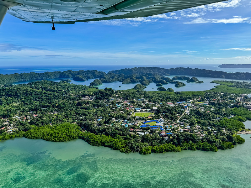 Malakal Island, Palau, seen from the air