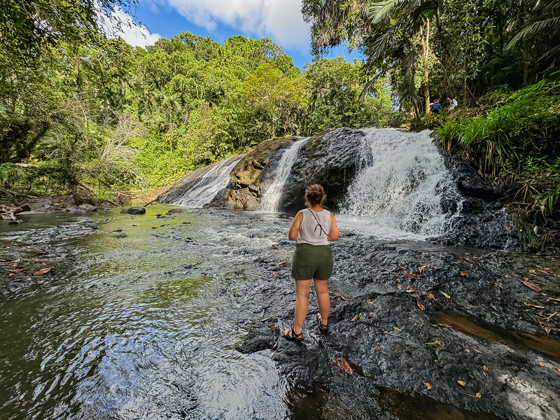 Lina Stock at Ngatpang Waterfall in Palau