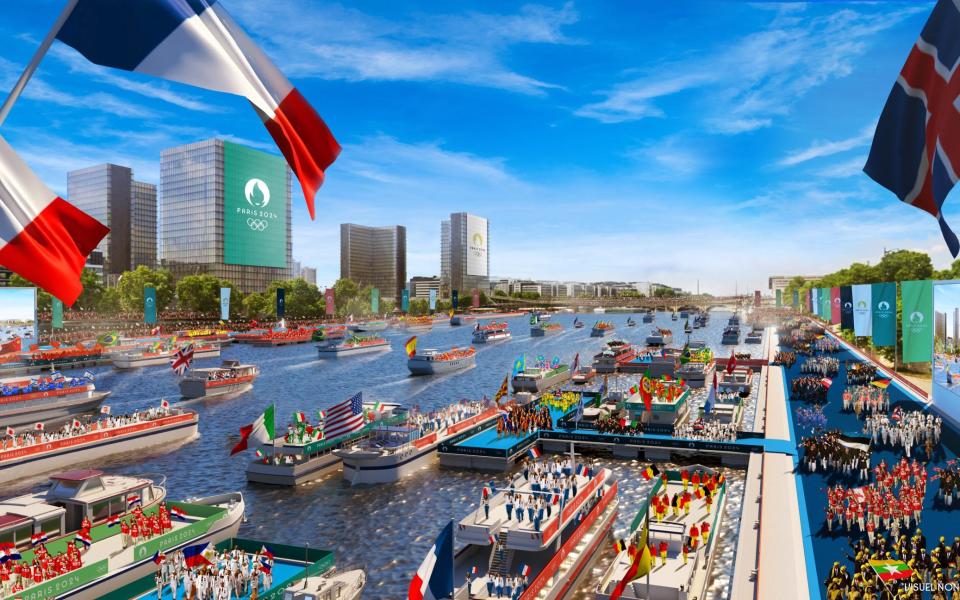 Ilustrasi seperti apa upacara pembukaan parade sungai yang ambisius/Kapan Upacara Pembukaan Olimpiade Paris akan diadakan? Tanggal, waktu dan cara menontonnya