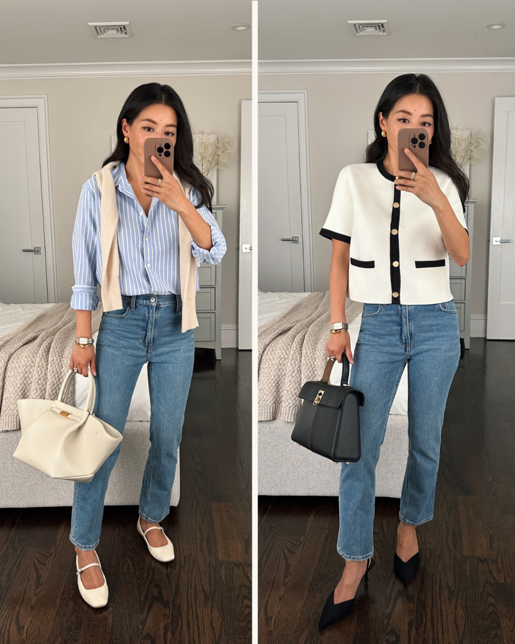 Pergelangan kaki lurus + jeans longgar

 – Beragampengetahuan