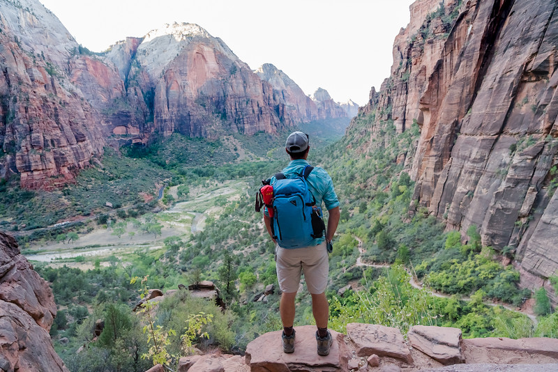 David Stock looking over Zion National Park.