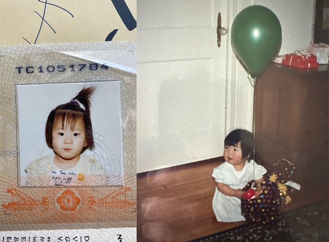 Foto masa kecil Jee Won Ha (kiri) dan Darragh Hannan (kanan). (Sumber: Warisan Saya)