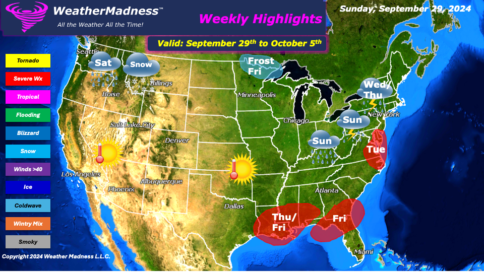 Weather Madness – Sorotan Mingguan 29 September hingga 5 Oktober – beragampengetahuan – Cuaca sepanjang waktu!

 – Beragampengetahuan
