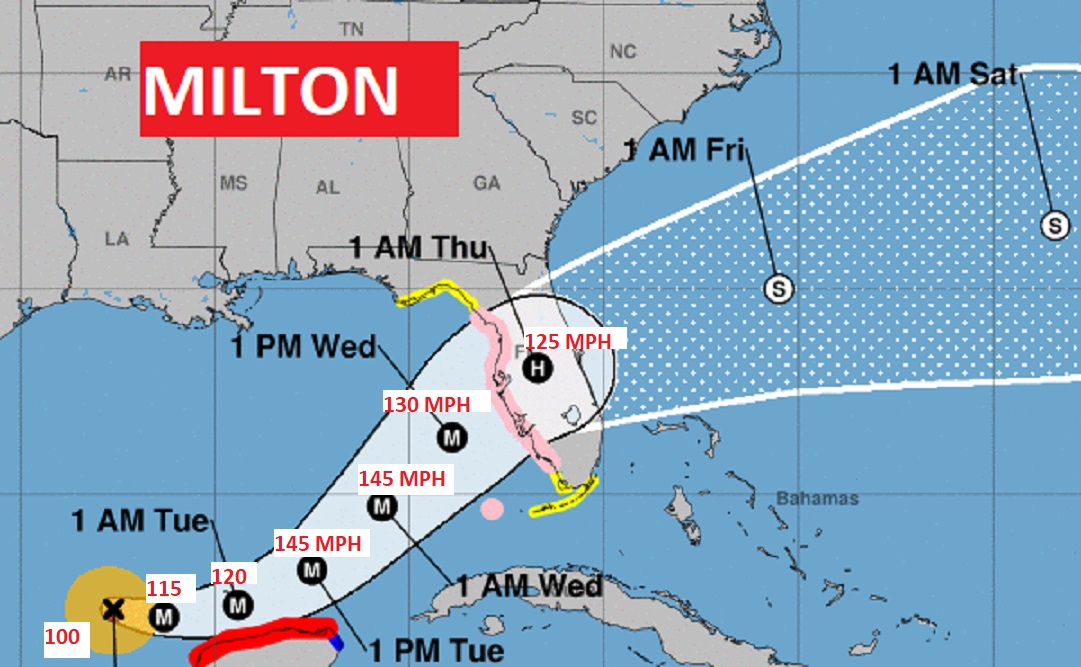 Pembaruan Senin: Minggu yang baik bagi kami – MILTON Meledak – Kecepatan angin sekarang 175 mph – Cat 5

 – Beragampengetahuan