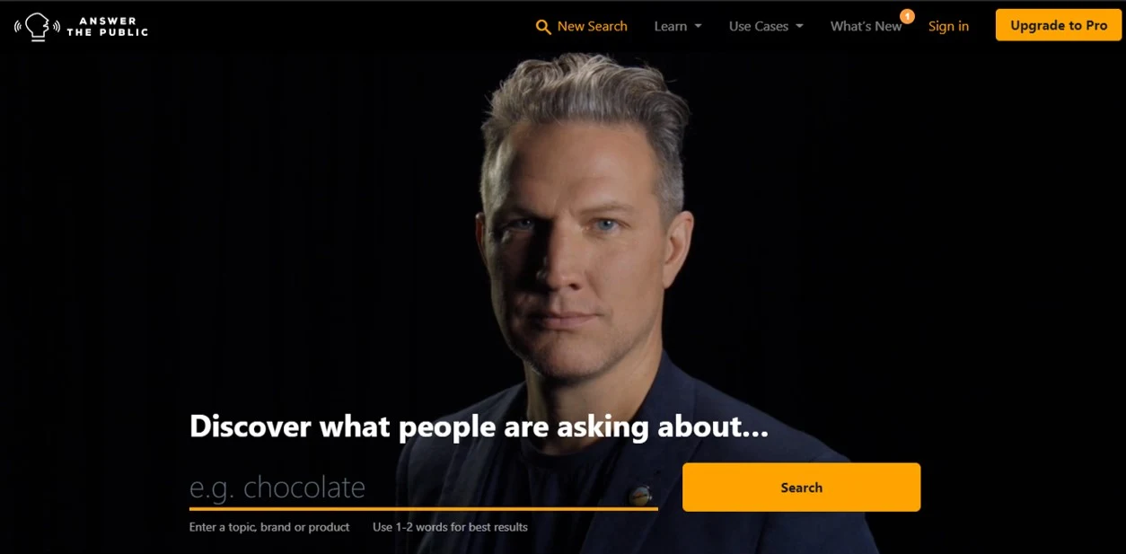 Answer The Public topic research free blogging tool