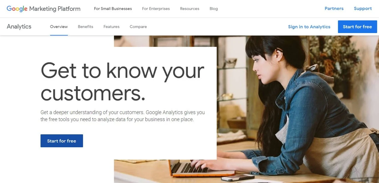 Google Analytics free blogging tool