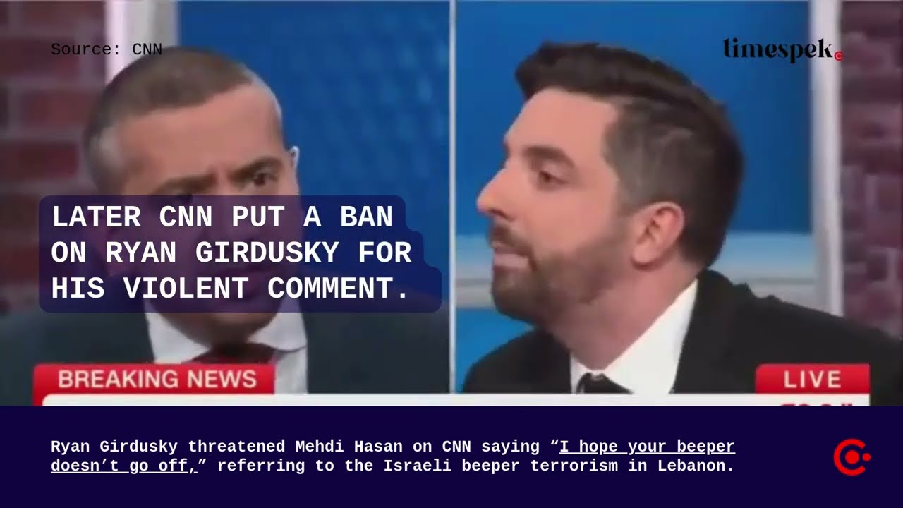 Komentator pro-Israel Ryan Gildasky mengancam Mehdi Hassan karena tampil di siaran langsung TV

 – Beragampengetahuan