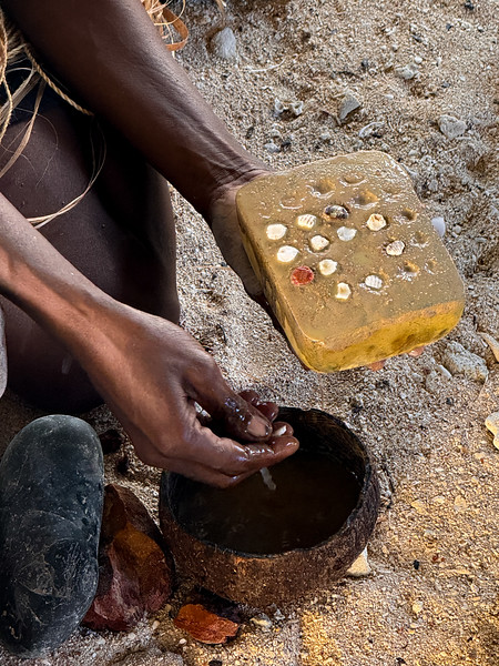 Making of shell money in Langa Langa Lagoon, Malaita, Solomon Islands
