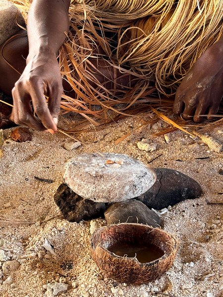 Making of shell money in Langa Langa Lagoon, Malaita, Solomon Islands
