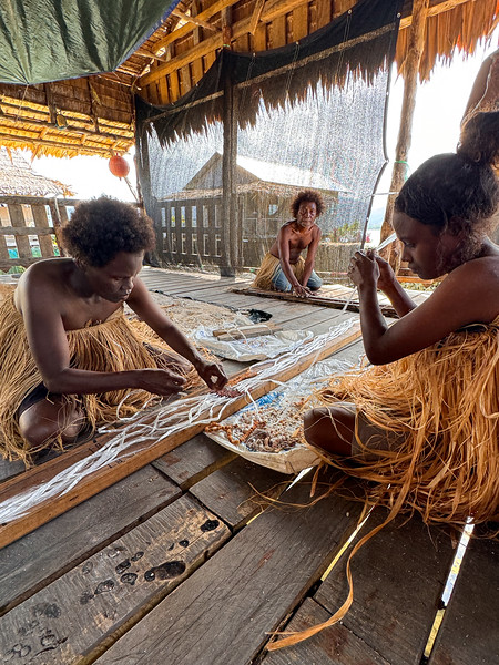 Making of shell money in Langa Langa Lagoon, Malaita, Solomon Islands
