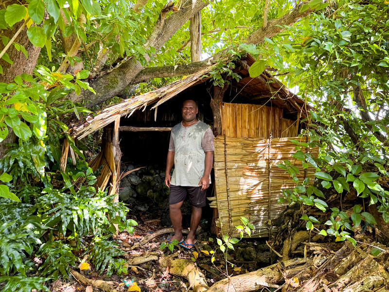 Edwin Sofaemaena and Langa Langa Lagoon spirit house