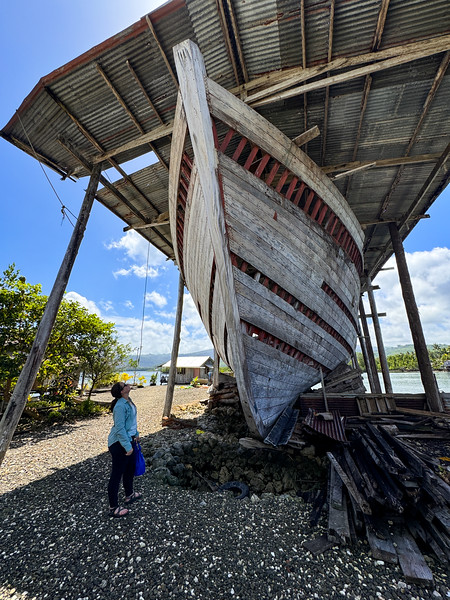 Huge wooden ships built in Langa Langa Lagoon, Malaita, Solomon Islands