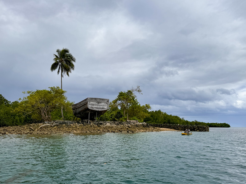 Huge wooden ships built in Langa Langa Lagoon, Malaita, Solomon Islands