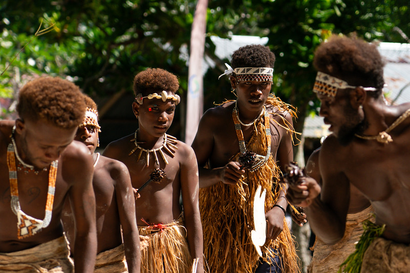 Dancers at the Shell Money Festival in Busu Village, Langa Langa Lagoon, Malaita, Solomon Islands