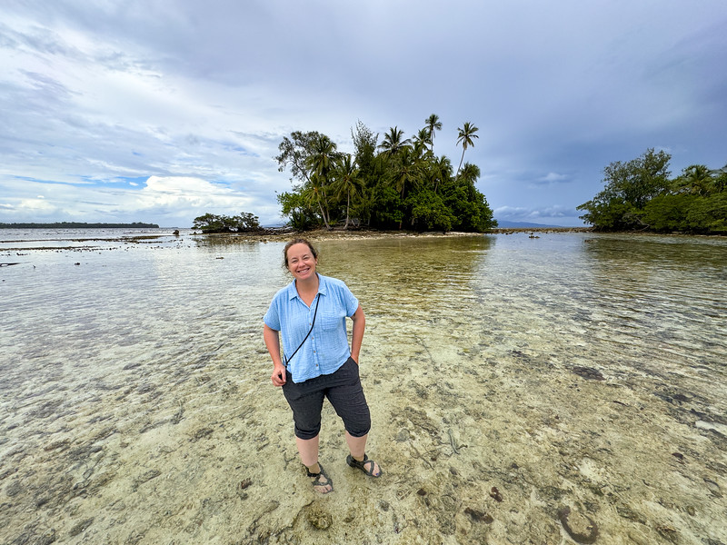 Lina Stock at skull island in the Solomon Islands