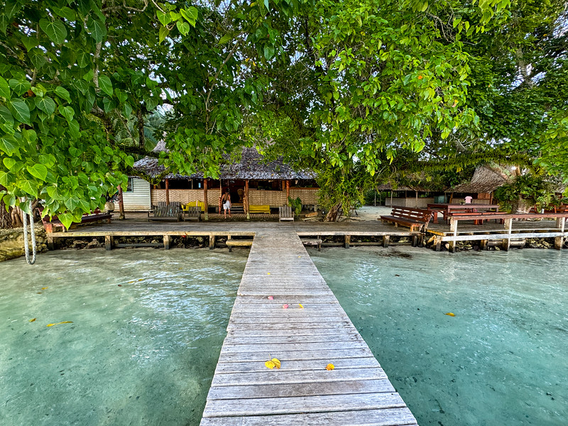 Main entrance at Zipolo Habu Resort, Munda, Solomon Islands