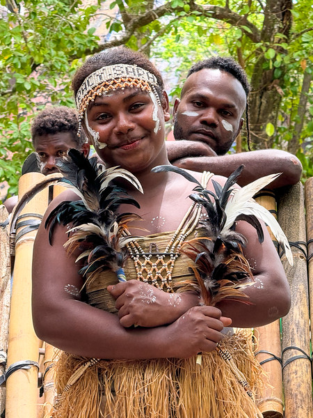 Panpipe performance at Roderick Bay, Solomon Islands