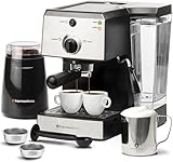 EspressoWorks Espresso & Cappuccino Maker All-In-One Barista Bundle