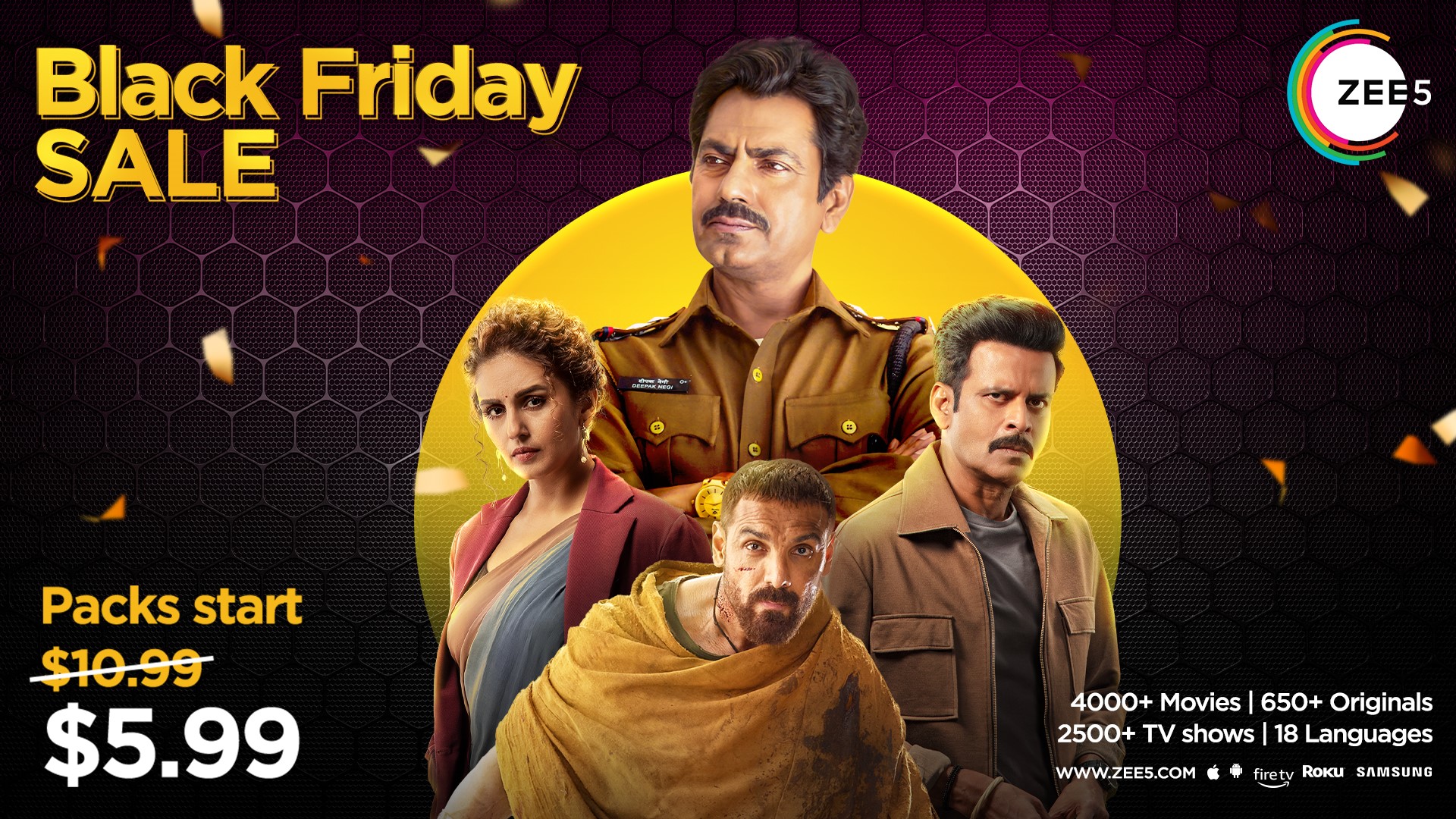 Bersiaplah untuk berpesta! ZEE5 Global meluncurkan penawaran Black Friday

 – Beragampengetahuan