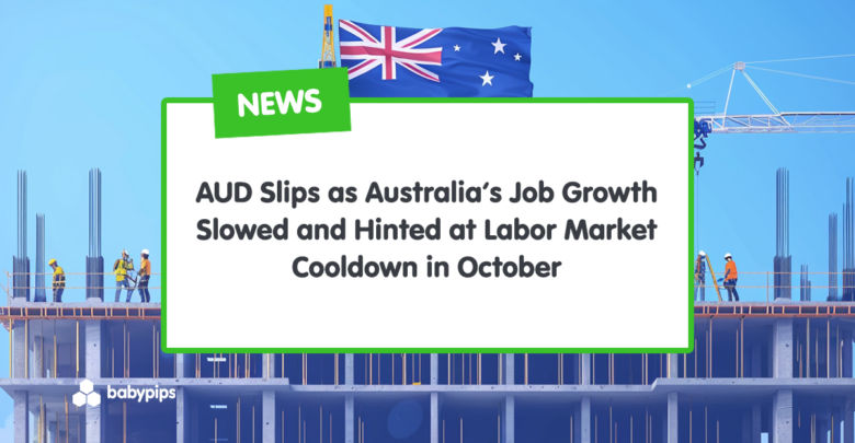 Dolar Aussie melemah karena pertumbuhan lapangan kerja Australia melambat dan menandakan melemahnya pasar tenaga kerja di bulan Oktober

 – Beragampengetahuan