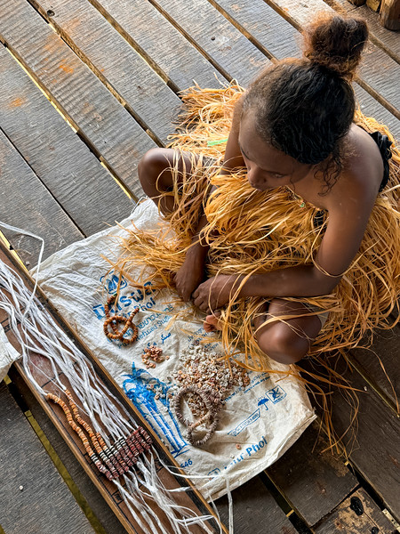 Making of shell money in Langa Langa Lagoon, Malaita, Solomon Islands