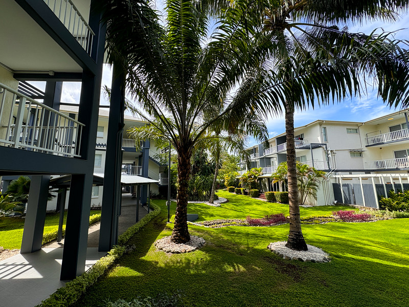 Hotel grounds of Heritage Park Hotel in Honiara, Solomon Islands