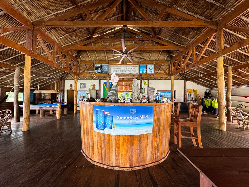 Retaurant and lounge at Fatboys Resort in the Solomon Islands