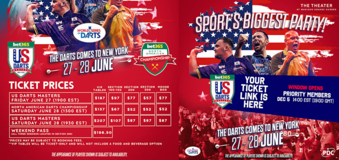 Tautan tiket US Darts Masters New York 2025 ada di sini.

 – Beragampengetahuan