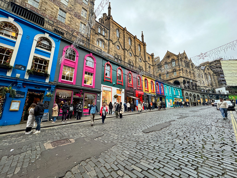 Victoria Street in Edinburgh, Scotland