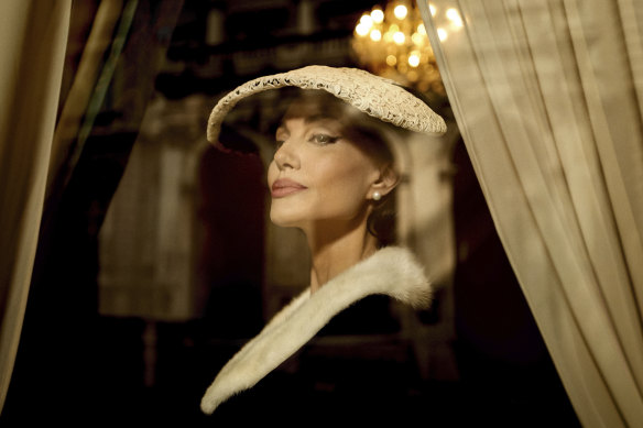 Angelina Jolie as Maria Callas in a scene from “Maria”.
