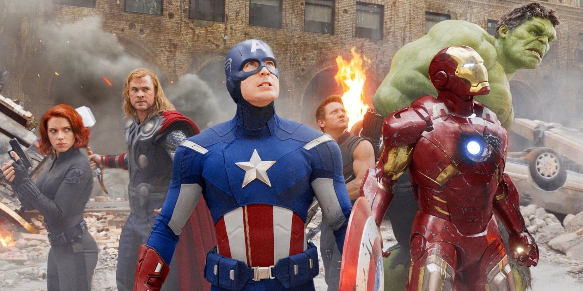 The Avengers gather together to prepare for battle in 'The Avengers'.