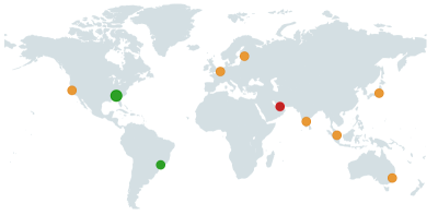 Peta Visualisasi Menggunakan Tes TTFB Global