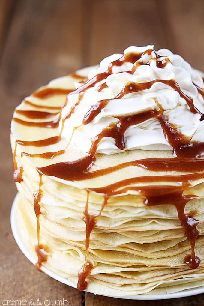Crepes gulungan kayu manis