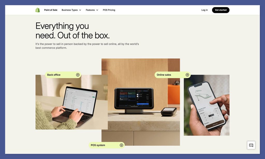 Fitur Beranda Pos Shopify