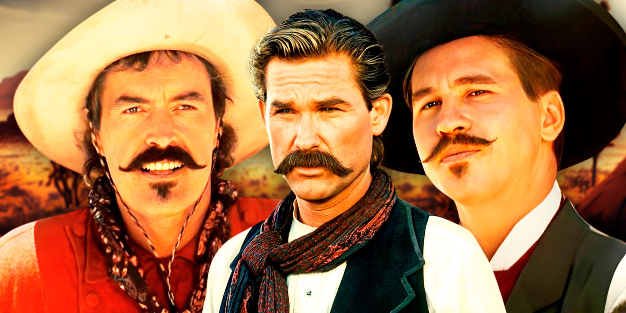 Val Kilmer, Kurt Russell dan Powers Boothe di semua batu nisan