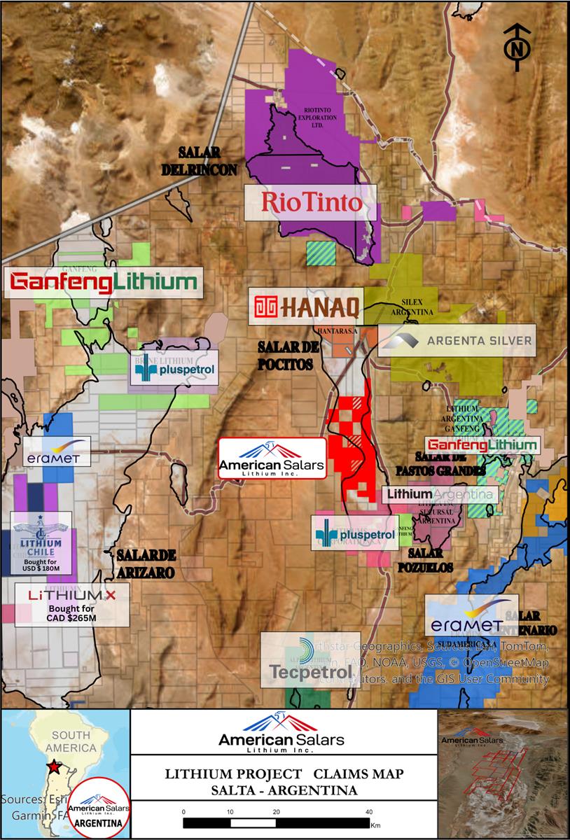 Dalam segitiga lithium Argentina, proyek POCITOS AS memperluas proyek Pocitos -nya sebesar 1.635% menjadi 13.880 hektar

 – Beragampengetahuan