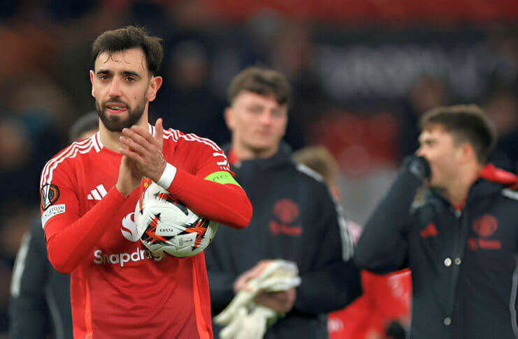 Print Het Trick, Bruno Fernandez bahkan memuji Rasmus Hoylunda

 – Beragampengetahuan