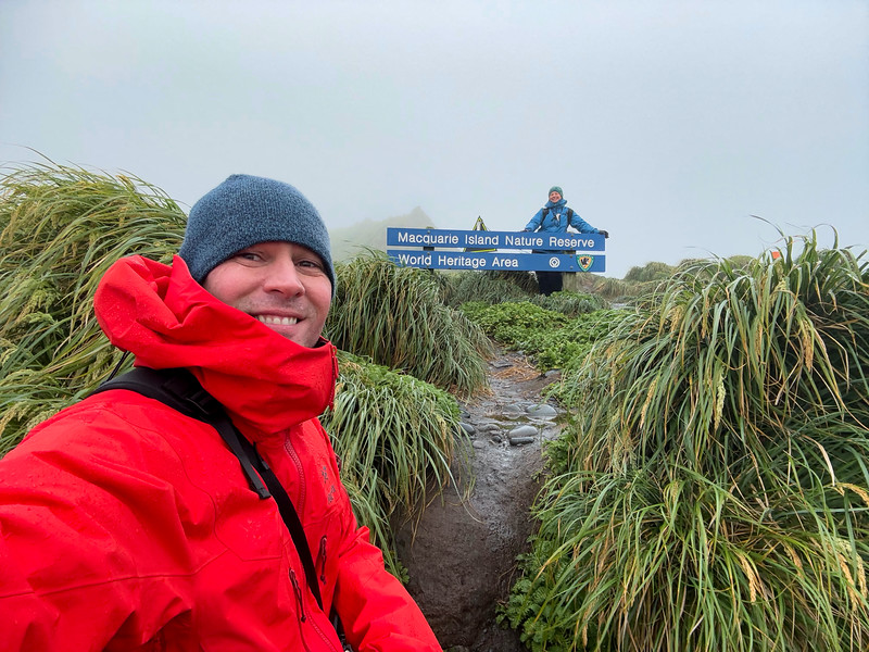 David and Lina Stock at Macquarie Island in Subantarctic Australia