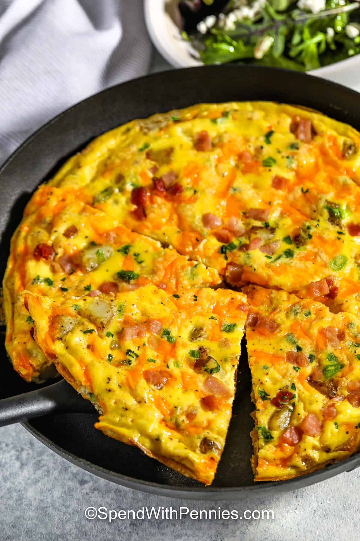Ham and Cheese Frittata – Habiskan dengan koin

 – Beragampengetahuan