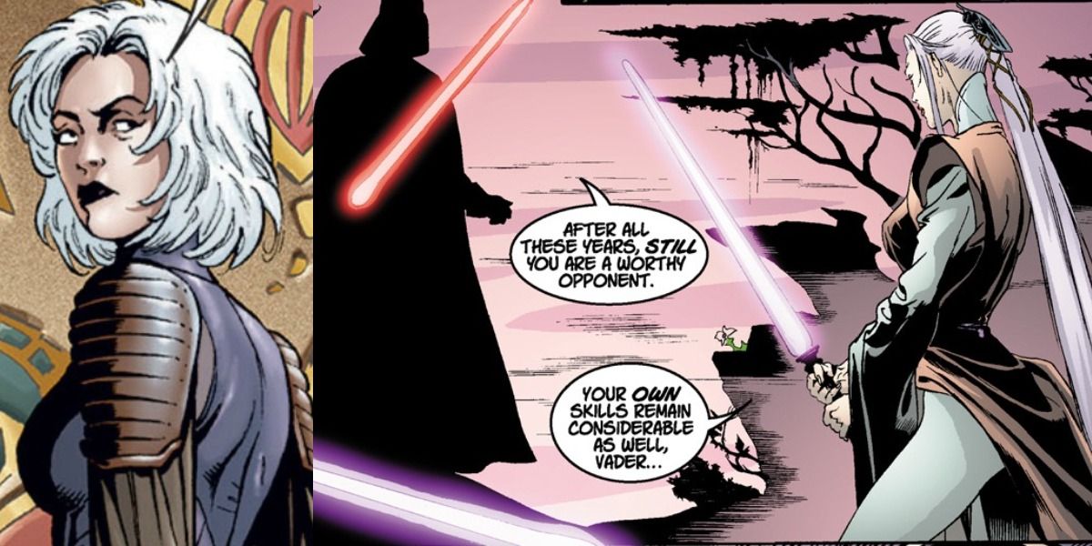 Anya Kuro Dueling Darth Vader