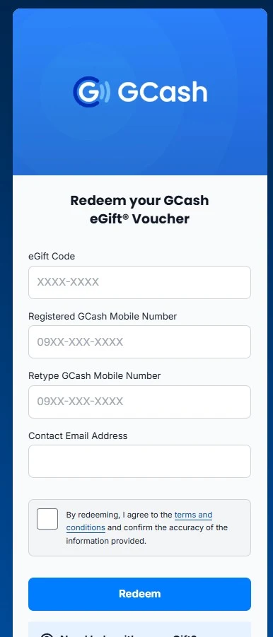 Hadiah Penebusan Gcash