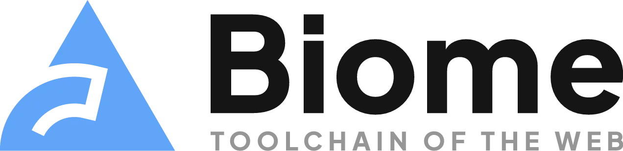 Merek proyek. Dikatakan "Biome, Toolchain Jaringan"